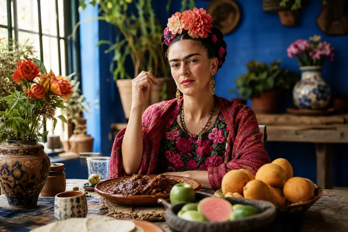 Frida Kahlo in cucina